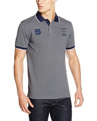 graues Polohemd von Hackett London