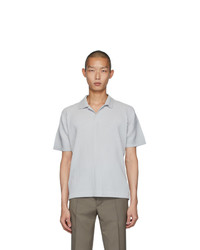 graues Polohemd von Homme Plissé Issey Miyake