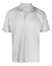 graues Polohemd von Homme Plissé Issey Miyake