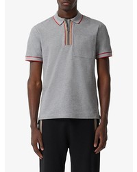 graues Polohemd von Burberry