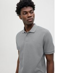 graues Polohemd von Jack & Jones