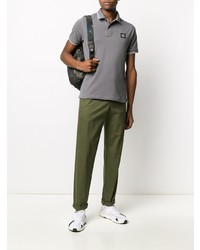 graues Polohemd von Stone Island