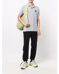 graues Polohemd von Stone Island