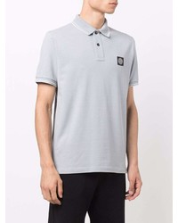 graues Polohemd von Stone Island