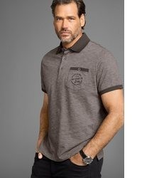 graues Polohemd von mans world