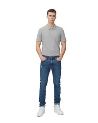 graues Polohemd von Marc O'Polo Denim