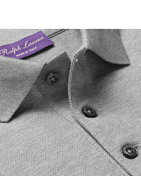 graues Polohemd von Ralph Lauren Purple Label