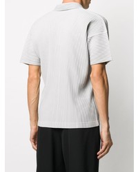 graues Polohemd von Homme Plissé Issey Miyake