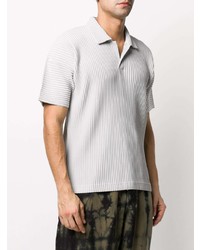 graues Polohemd von Homme Plissé Issey Miyake