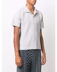 graues Polohemd von Homme Plissé Issey Miyake