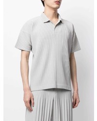 graues Polohemd von Homme Plissé Issey Miyake