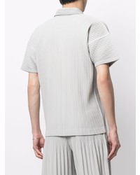 graues Polohemd von Homme Plissé Issey Miyake