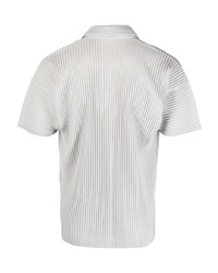 graues Polohemd von Homme Plissé Issey Miyake