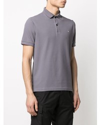 graues Polohemd von Stone Island