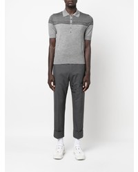 graues Polohemd von Thom Browne