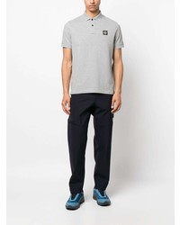 graues Polohemd von Stone Island