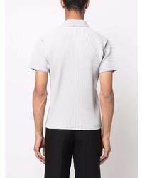 graues Polohemd von Homme Plissé Issey Miyake