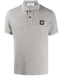 graues Polohemd von Stone Island