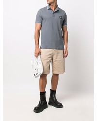 graues Polohemd von Stone Island