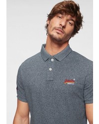 graues Polohemd von Superdry