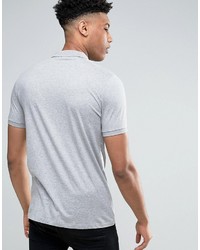 graues Polohemd von Asos