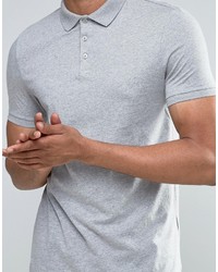 graues Polohemd von Asos