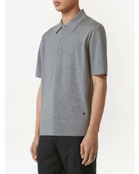 graues Polohemd von Burberry