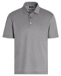 graues Polohemd von Zegna