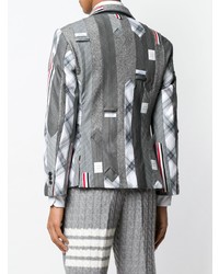 graues Sakko mit Flicken von Thom Browne