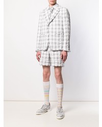 graues Sakko mit Schottenmuster von Thom Browne