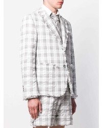 graues Sakko mit Schottenmuster von Thom Browne