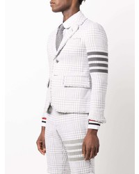 graues Sakko mit Vichy-Muster von Thom Browne