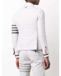 graues Sakko mit Vichy-Muster von Thom Browne