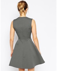 graues Skaterkleid von Asos