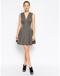 graues Skaterkleid von Asos