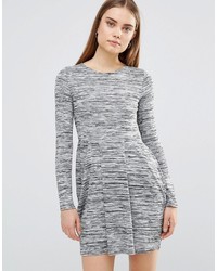graues Strick Kleid von AX Paris