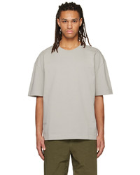 graues Strick T-Shirt mit einem Rundhalsausschnitt von Applied Art Forms