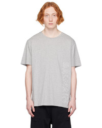 graues Strick T-Shirt mit einem Rundhalsausschnitt von Balmain