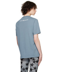 graues Strick T-Shirt mit einem Rundhalsausschnitt von Amiri