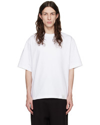 graues Strick T-Shirt mit einem Rundhalsausschnitt von Calvin Klein