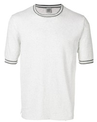graues Strick T-Shirt mit einem Rundhalsausschnitt von Eleventy