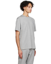 graues Strick T-Shirt mit einem Rundhalsausschnitt von Y-3