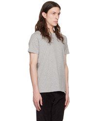 graues Strick T-Shirt mit einem Rundhalsausschnitt von Tom Ford