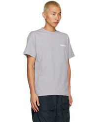 graues Strick T-Shirt mit einem Rundhalsausschnitt von Jacquemus