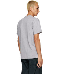 graues Strick T-Shirt mit einem Rundhalsausschnitt von Jacquemus