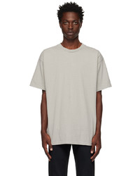 graues Strick T-Shirt mit einem Rundhalsausschnitt von John Elliott
