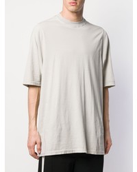 graues Strick T-Shirt mit einem Rundhalsausschnitt von Rick Owens DRKSHDW