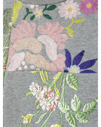 graues Sweatshirt mit Blumenmuster von Alexander McQueen