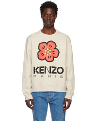graues Sweatshirt mit Blumenmuster von Kenzo