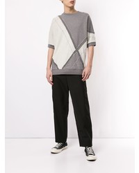 graues Sweatshirt mit Flicken von 3.1 Phillip Lim